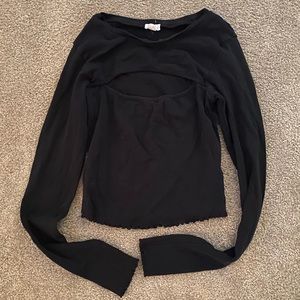 black long sleeve cut out! slightly used :)